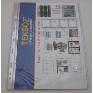Koleksiyon Market Teksöz 044 Dört Bölmeli A4 Şeffaf Sayfa   10 Adetlik Paket