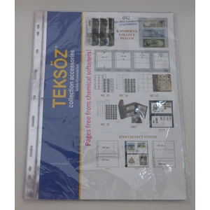 Koleksiyon Market Teksöz 042 Iki Bölmeli A4 Şeffaf 2 Bölmeli Sayfa   10 Adetlik Paket
