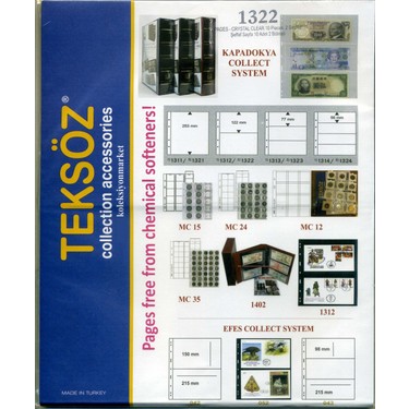 Koleksiyon Market Teksöz 1322 Kağıt Para Sayfası Iki Bölmeli Fiyatı
