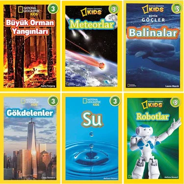 National Geographic Kids Seviye 3 Seti 6 Kitap (Akıcı Olarak Kitabı