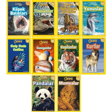 National Geographic Kids Seviye 2 Seti 10 Kitap (Tek Başına Kitabı