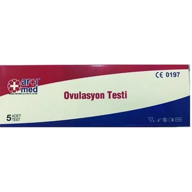 Artımed Ovulasyon Testi 5 Adet CE 0197 Sertifikalı Hızlı ve Hassas Sonuçlu Medikal