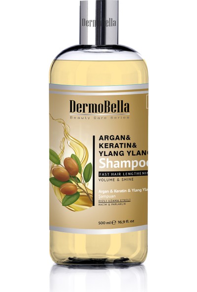Dermo Bella Dermobella Argan & Keratin & Ylang Ylang Özlü Şampuan 500 ml