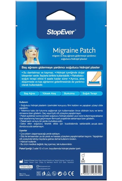 Stopever Ikili Combo Paket - Stopever Dıamond Touch Soft Göz Maskesi &amp; Stopever Mıgraıne Patch