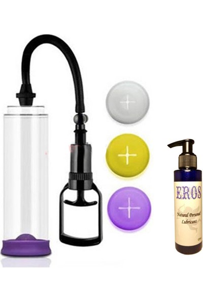 Man´s Pump High Vacuum Penis Pompası Erkeklere ve Bayanlara Özel Eros Natural Personal Lubricant 125ML Kayganlaştırıcı Jel PC411