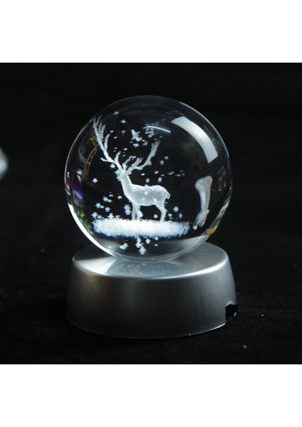 Cam Küre Işıklı Geyik Figürlü fırsatları