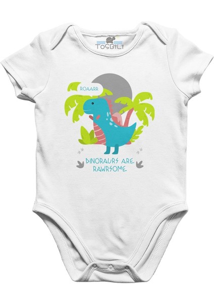 Rawrsome Beyaz Bebek Body