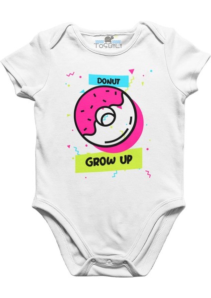 Donut Grow Up Beyaz Bebek Body