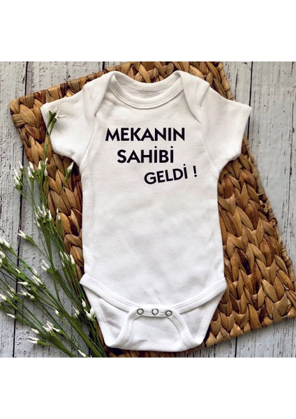 Mekanın Sahibi Geldi Baskılı Bebek Body Zıbın