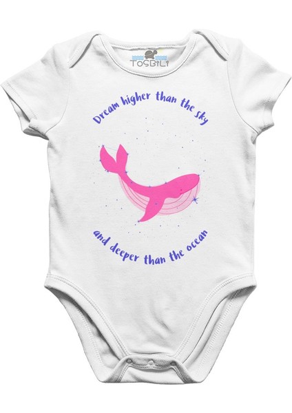 Dream Higher Than The Sky Beyaz Bebek Body