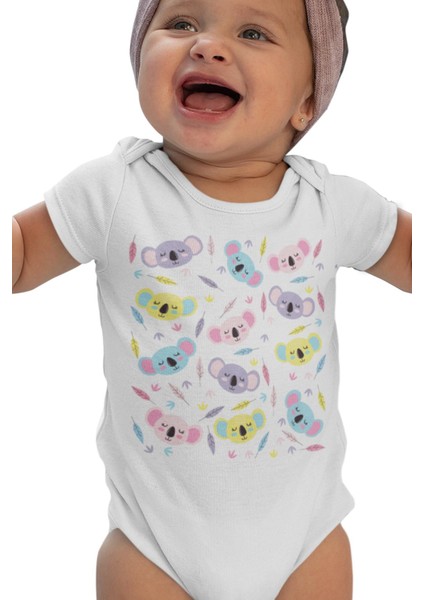 Sleeping Koala Beyaz Bebek Body