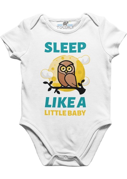 Sllep Like A Baby Beyaz Bebek Body