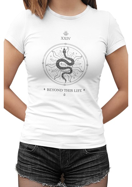 Beyond This Life Beyaz Bayan Tshirt