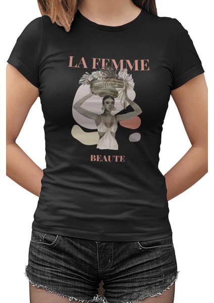 La Beauté Siyah Bayan Tshirt