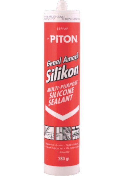 Genel Amaçlı Şeffaf Silikon 280 gr