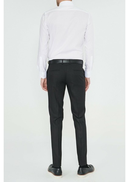 Erkek Klasik Kesim Siyah Kumaş Pantolon fiyatları