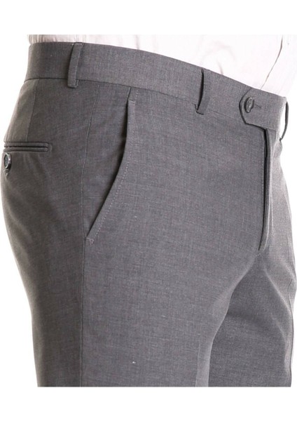 Erkek Klasik Kesim Gri Kumaş Pantolon fiyatları