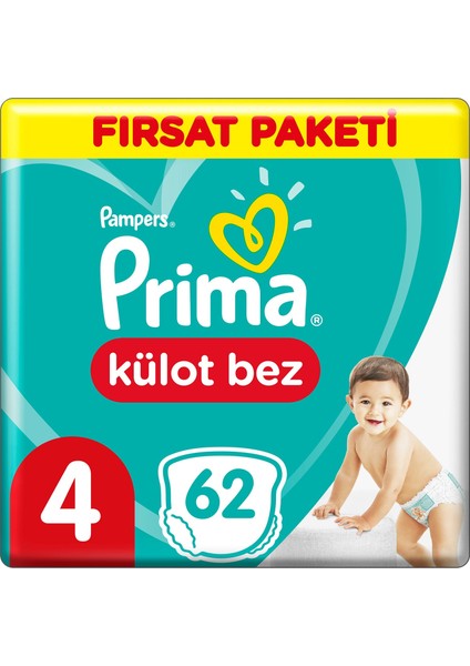 Bebek Külot Bez 4 Beden 62 Adet Fırsat Paketi