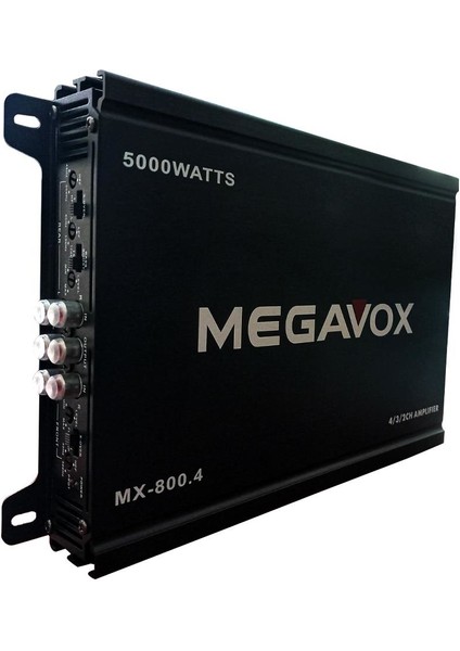 MX800.4 5000W 4X60W Rms 4 Kanal Oto Amfi