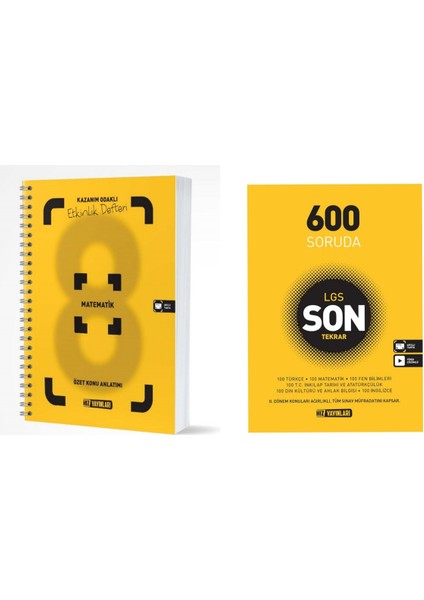 8. Sınıf Konu Özetli Matematik Etkinlik Defteri ve Son 600