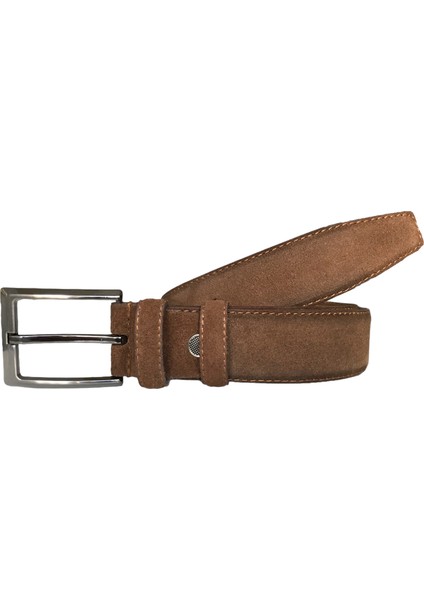 Süet Deri 2'li Set Klasik Kumaş Pantolon Kemeri; Siyah, Açık Kahverengi 3,5 cm fırsatları