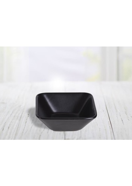 Sıera Kare 15 cm Kase Mat Siyah
