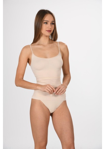 1001 Bayan Ince Askılı Ten Korseli Atlet fiyatları