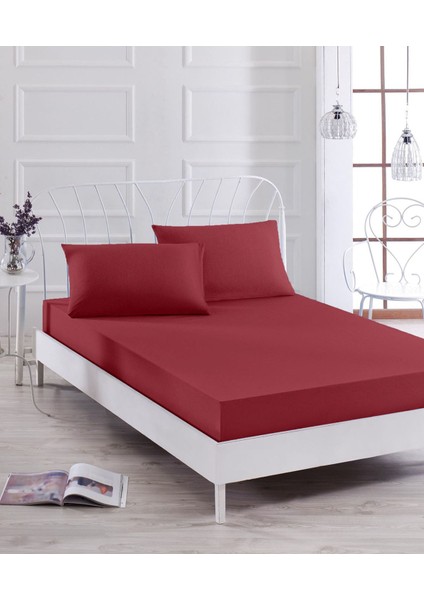120’LİK Penye Lastikli Çarşaf 120*200 cm (Bordo) fiyatları