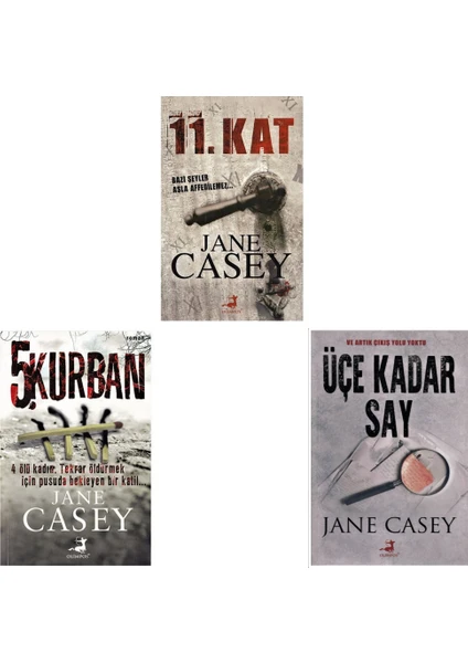 11. Kat - 5. Kurban - Üçe Kadar Say - 3 Kitap - Jane Casey