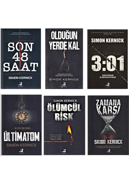 Son 48 Saat - Olduğun Yerde Kal - 3:01 - Ültimatom - Ölümcül Risk - Zamana Karşı - 6 Kitap - Simon Kernick