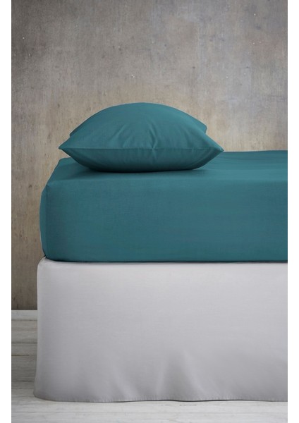 120’LİK Penye Lastikli Çarşaf 120*200 cm (Koyu Petrol)