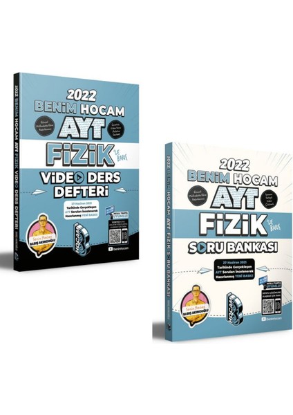 2022 AYT Fizik Video Ders Defteri ve Soru Bankası Seti