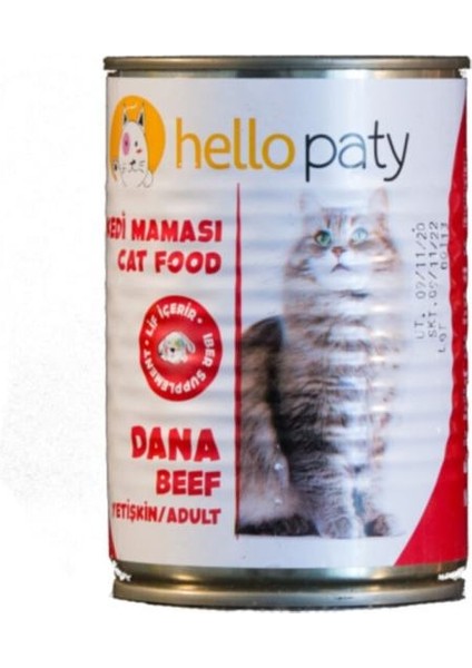 Dana Etli Konserve Yetişkin Kedi Maması 400 gr