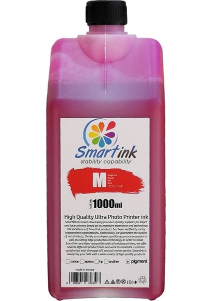 Hp Uyumlu 1000ML Kırmızı Mürekkep