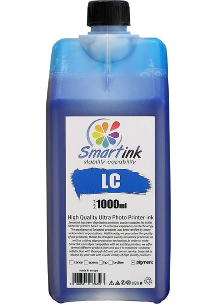 Epson Muadil 1000ML Açık Mavi Mürekkep (Lc)