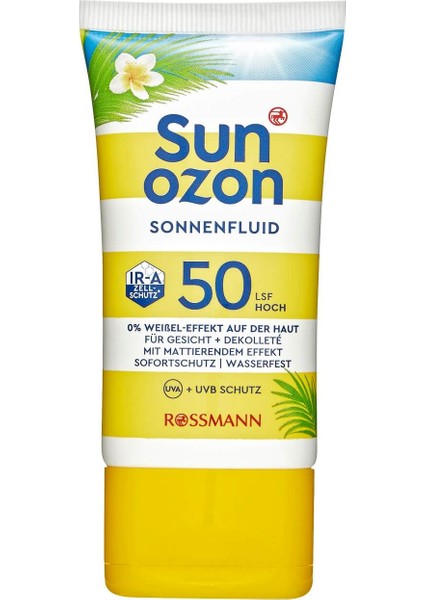 Sunozon Güneş Kremi Yüz ve Dekolte Spf 50