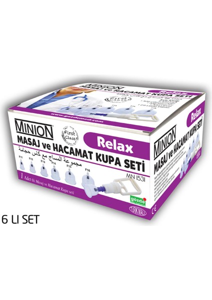 Relax Masaj Kupa Seti 6'lı