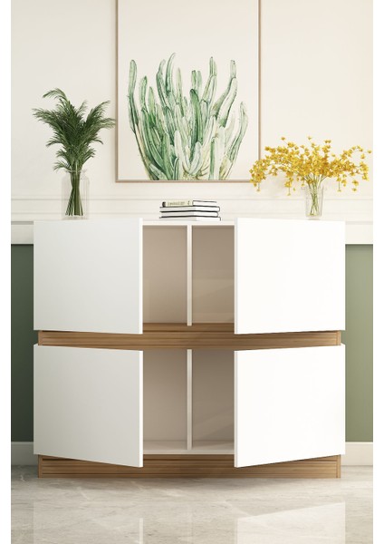 Chloe Çok Amaçlı Dolap Beyaz Çırağan fırsatları