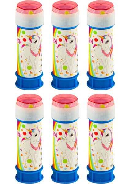 Unicorn Rainbow Lisanslı Köpük Set 6'lı