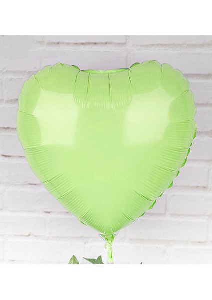 Kalp Makaron Yeşil Folyo Balon 45 cm fiyatları