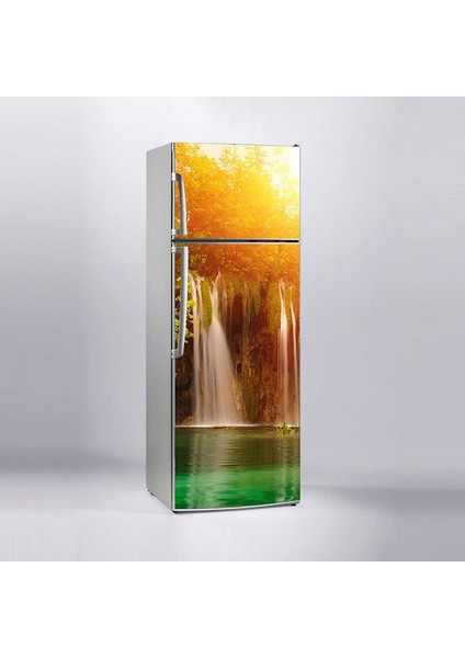 Buzdolabı Sticker Kaplama Dolap Kaplama Etiketi Şelale Ağaç