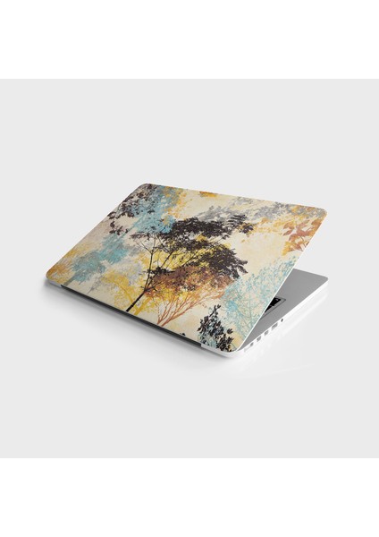 Laptop Sticker Bilgisayar Notebook Pc Kaplama Etiketi 3D Absract Ağaç Desen