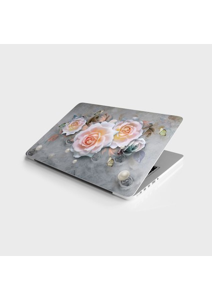 Laptop Sticker Bilgisayar Notebook Pc Kaplama Etiketi 3D Gül