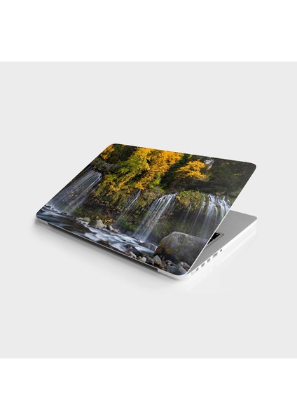 Laptop Sticker Bilgisayar Notebook Pc Kaplama Etiketi 3D Şelale