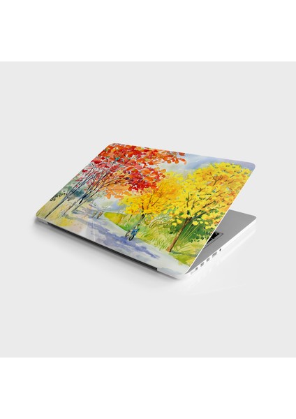 Laptop Sticker Bilgisayar Notebook Pc Kaplama Etiketi Ağaç Boyama