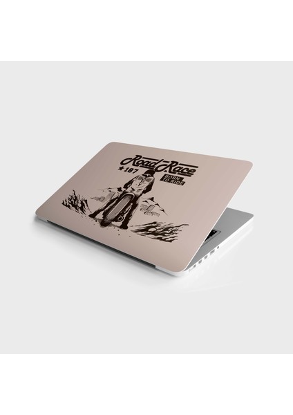 Laptop Sticker Bilgisayar Notebook Pc Kaplama Etiketi Road Race