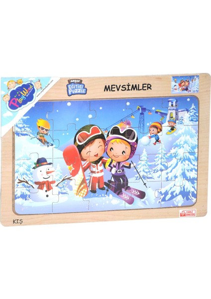 243/244/245 Ahşap Eğitici Puzzle / Mevsimler