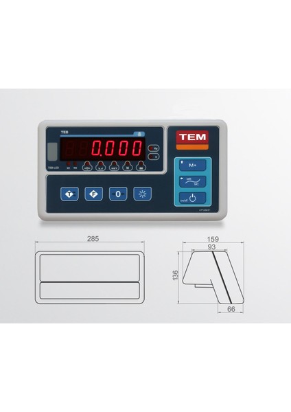 Aht 3000 kg x 1 kg 120 x 120 Baskül