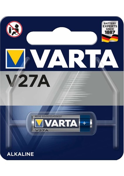 Alkaline V27A 12V Tekli Pil 1 Paket