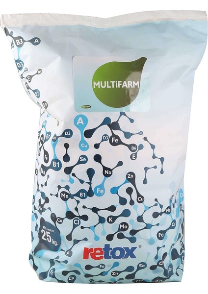 Retox Multifarm Gelişim ve Verim Artıcı Yem Katkı 25 kg